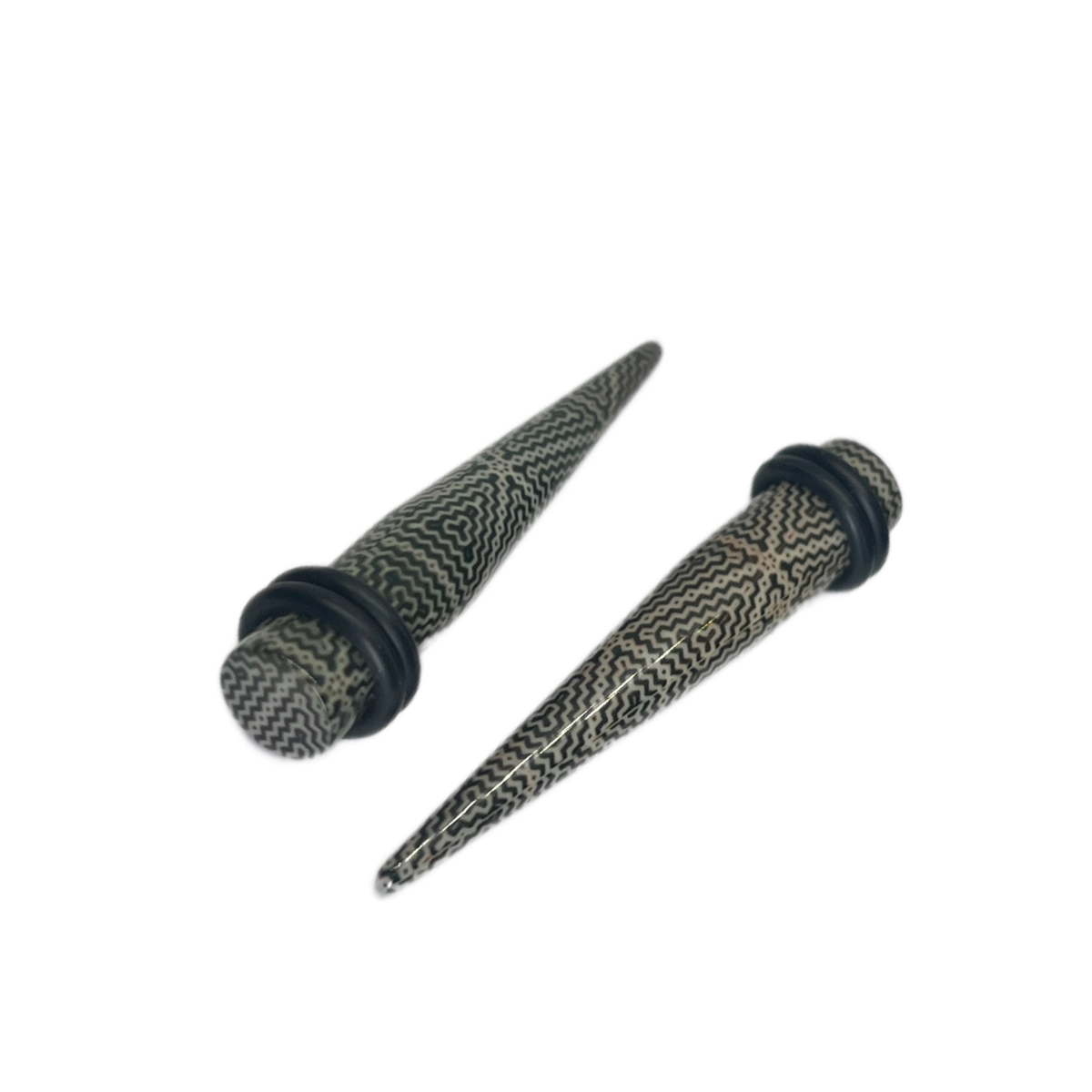 0G Geometric Long Acrylic Tapers