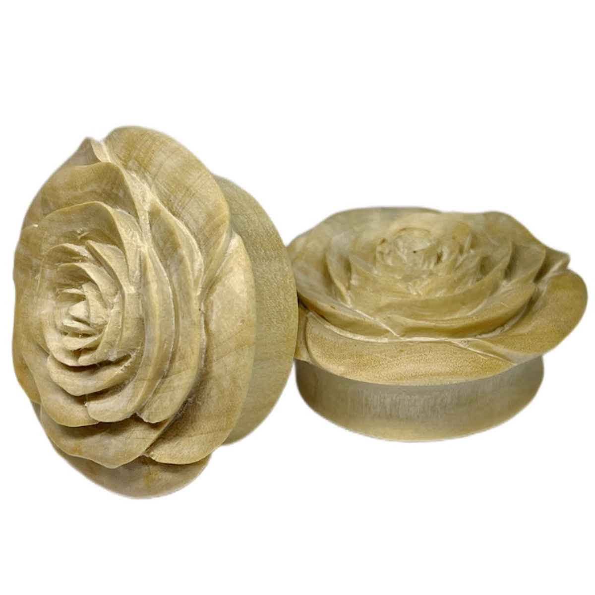 1.75mm Crocodile Wood Double Flared Rose Plugs