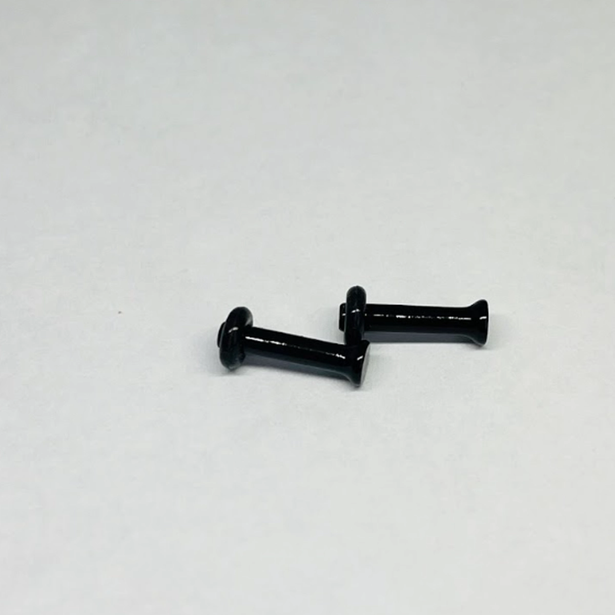 10G Black Single Flared Acrylic Plugs