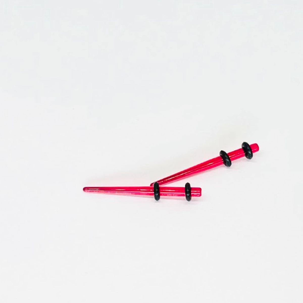 12G Red UV Transparent Tapers