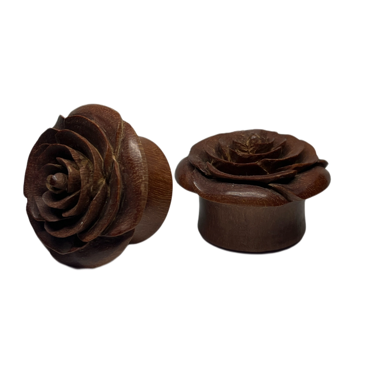 1 1/8 Sabo Wood Double Flared Rose Plugs