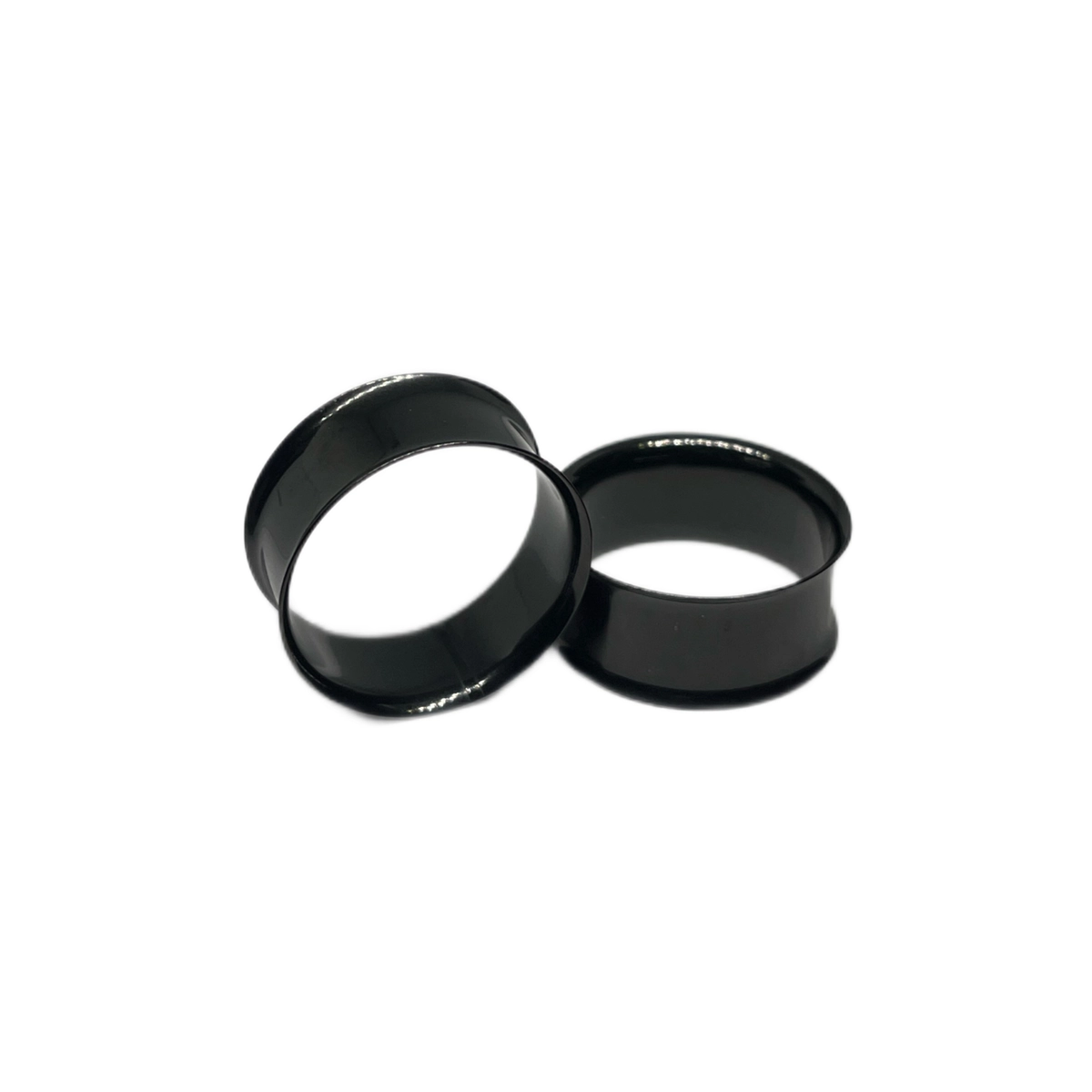 25mm Black Steel Double Flared Tunnels