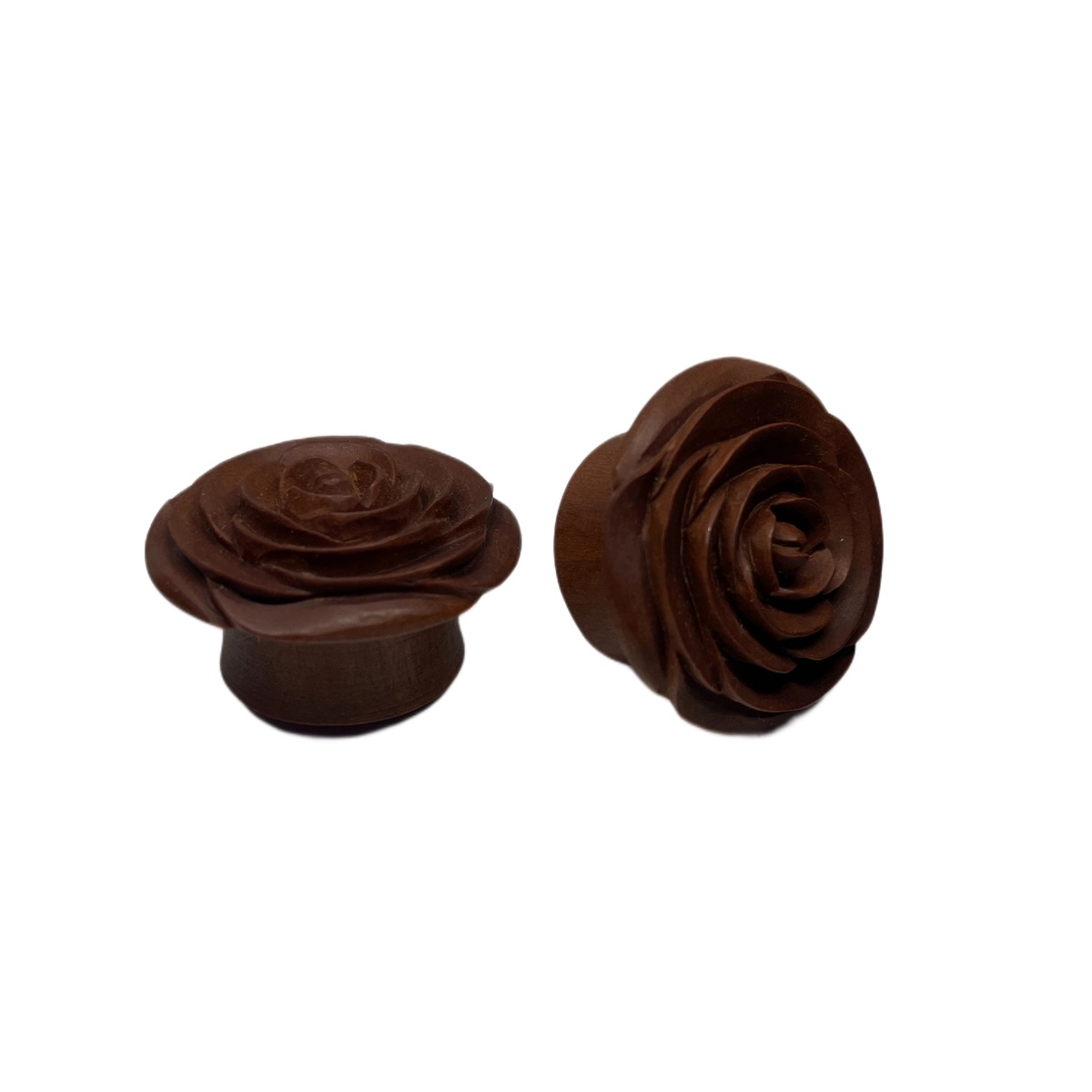 25mm Sabo Wood Double Flared Rose Plugs