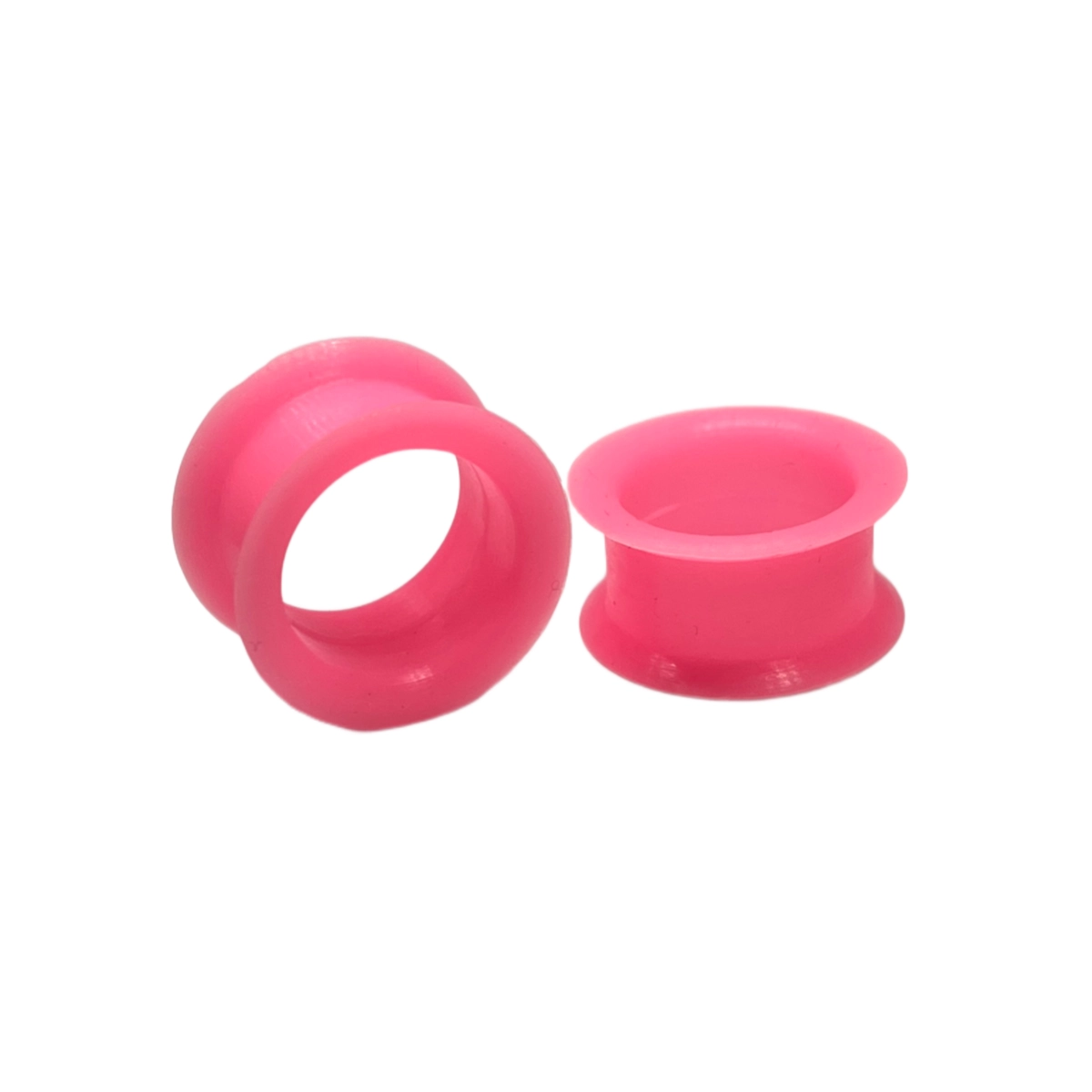 20mm Hot Pink Thick Silicone Tunnels