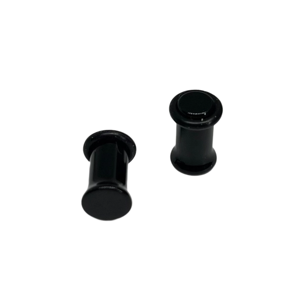 2G Black Single Flared Plugs
