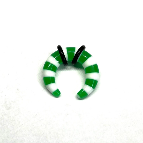 2G Green_White Striped Acrylic Pincher