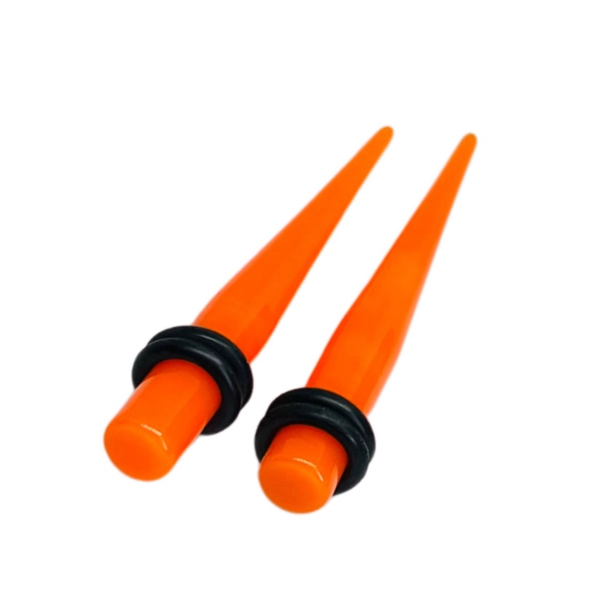2G Orange Long Acrylic Tapers