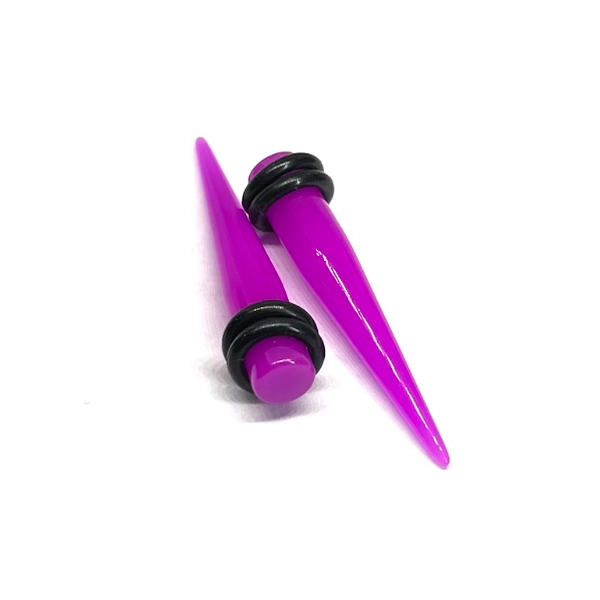 2G Purple Medium Acrylic Tapers