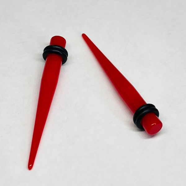 2G Red Long Acrylic Tapers