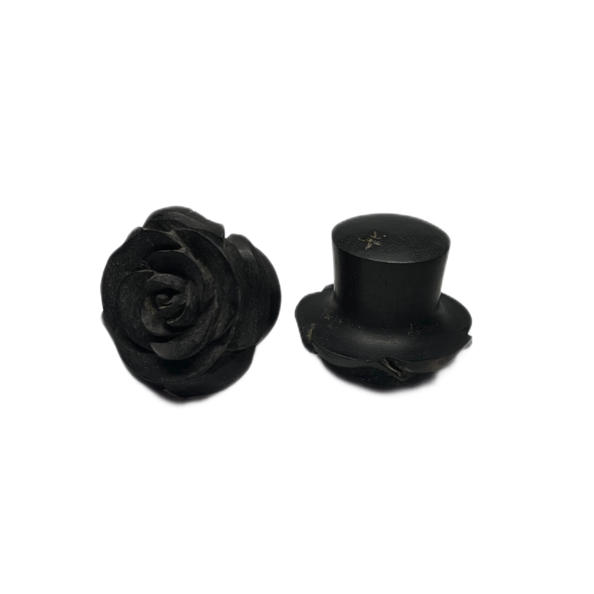 5/8 Arang Wood Double Flared Rose Plugs