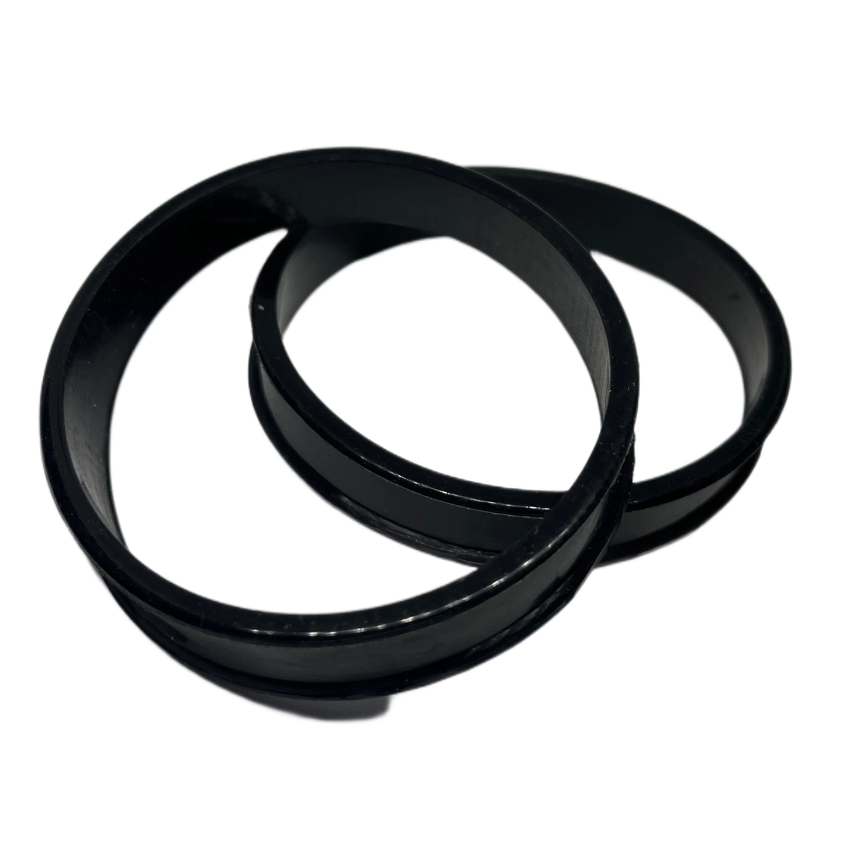 70mm Black Thick Silicone Tunnels