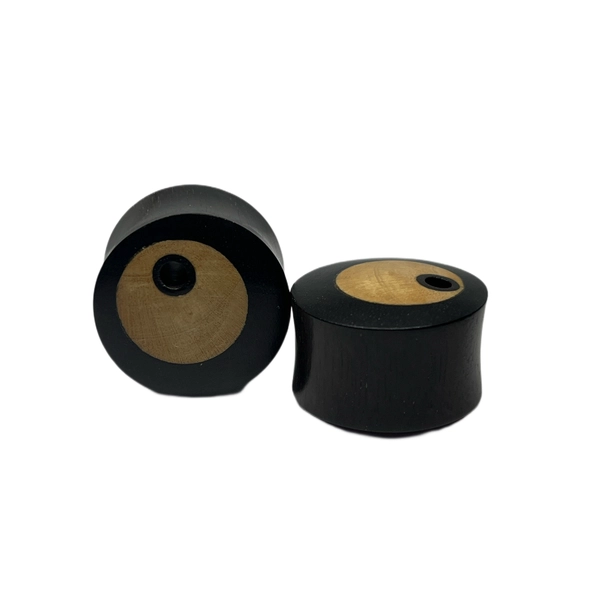 7/8 Double Flared Two Tone Wood Plugs