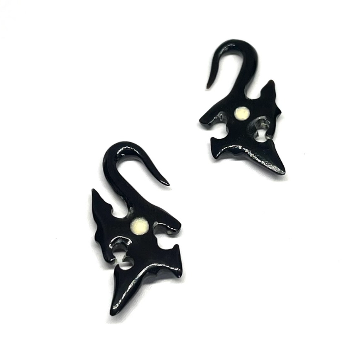 8G Indigenous Horn Hangers with White Dot