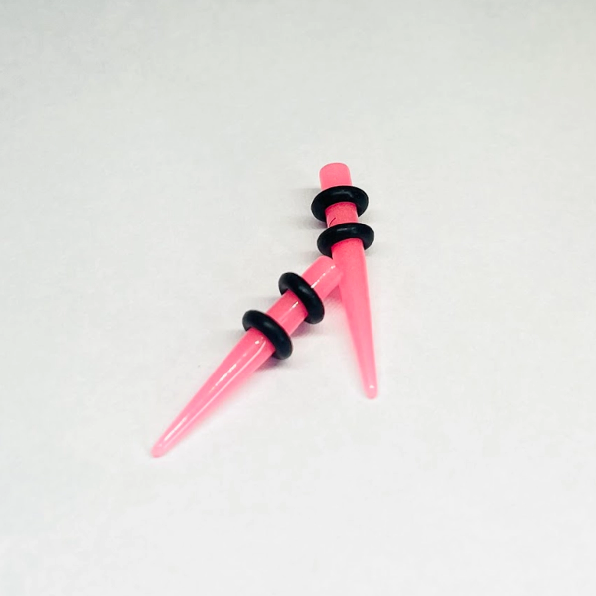 8G Neon Pink Acrylic Tapers