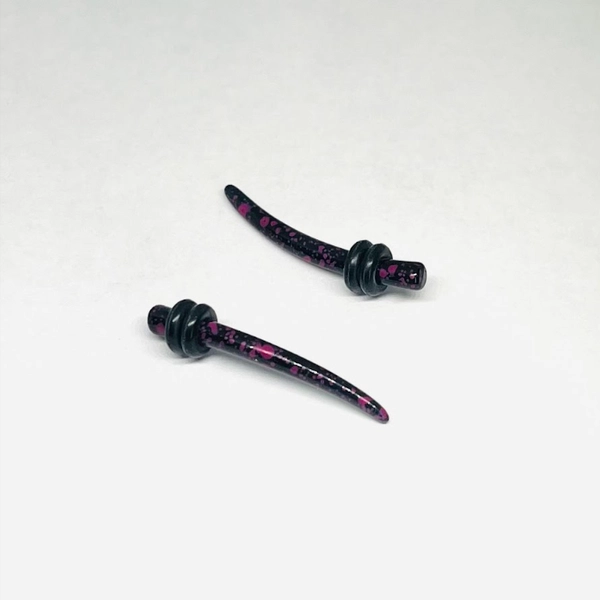 9G Black with Pink Splatter Talon Tapers